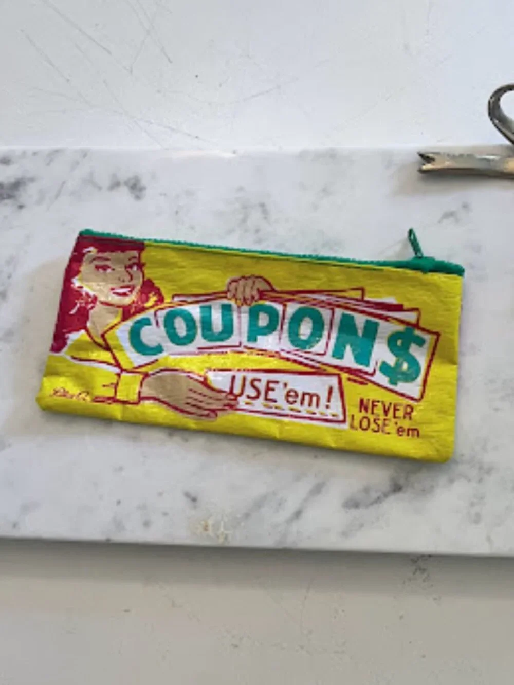 Vintage Coupon Organizer Bag
